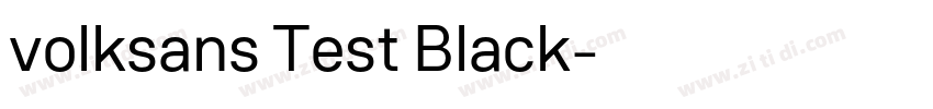 volksans Test Black字体转换